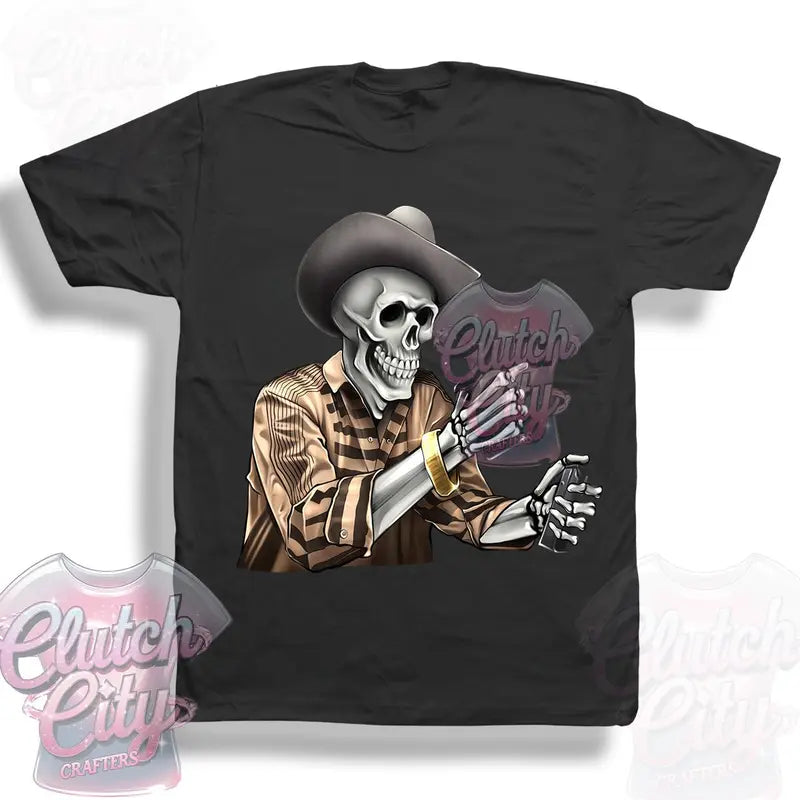 El Rey De Los Corridos Halloween-Inspired Black Cotton T-Shirt Sweater