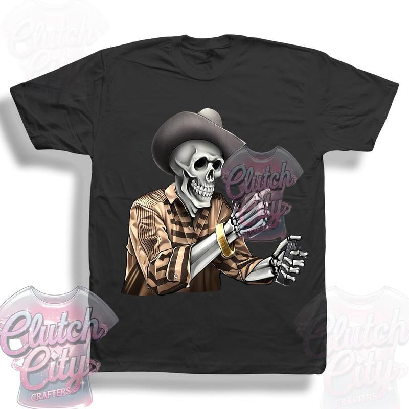 El Rey De Los Corridos Halloween-Inspired Black Cotton T-Shirt Sweater
